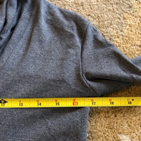 Deso Gray Long Sleeve High Neck Pullover Hoodie Sweater Size XS - Picture 9 of 10